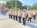 เดินขบวนแห่สงกรานต์ นมัสการพระพุทธสิหิงค์ งานกาชาดจังหวัดชลบ